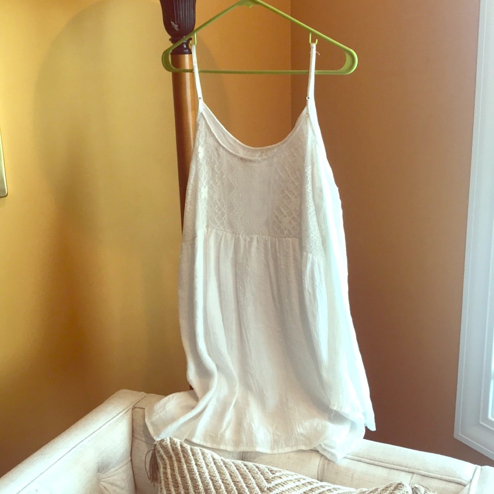 White open shoulder mini dress